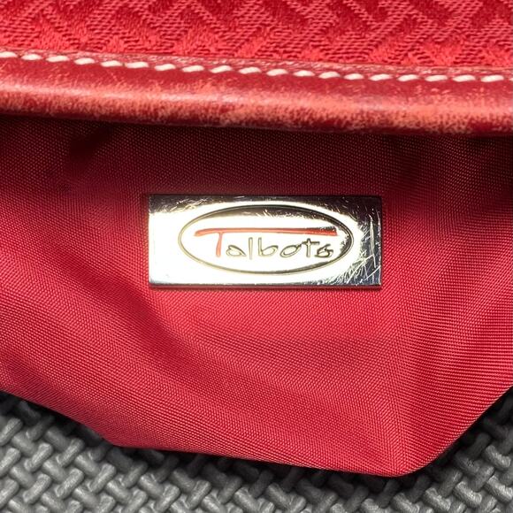 🔴 TABOLS Casual Leather Red Shoulder and Handbag Purse Size Medium CA 23147 - Picture 8 of 11